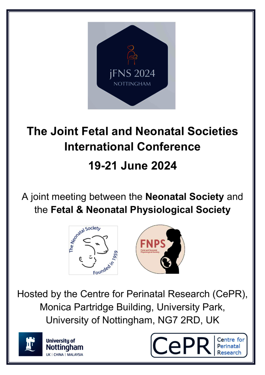 The Joint Fetal and Neonatal Societies International Conference Programme. Thumbnail preview of the file.