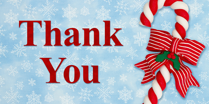 Thank You - Festive theme